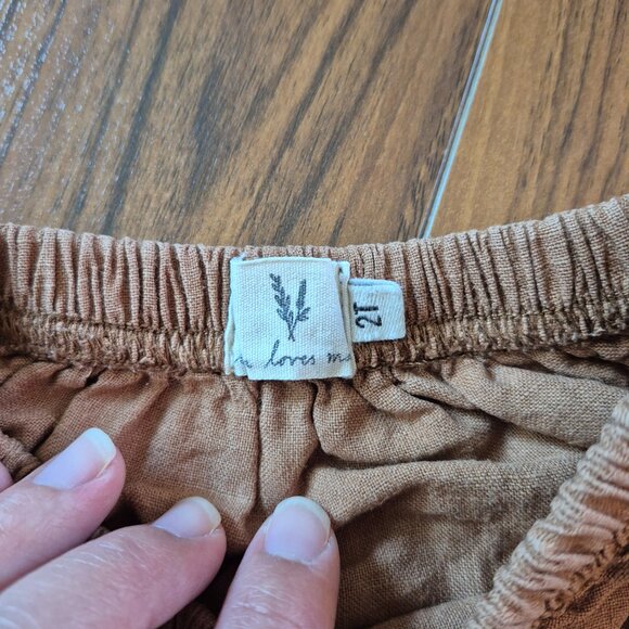 Little girls Size 2T Ira Loves Mae Linen Bloomer set - Picture 2 of 4